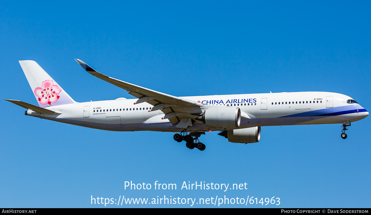 Aircraft Photo Of B 18901 Airbus A350 941 China Airlines 614963 0617