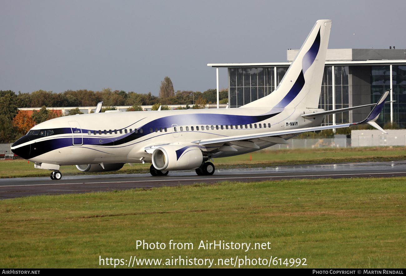 Aircraft Photo of M-NWVM | Boeing 737-700 BBJ | AirHistory.net #614992