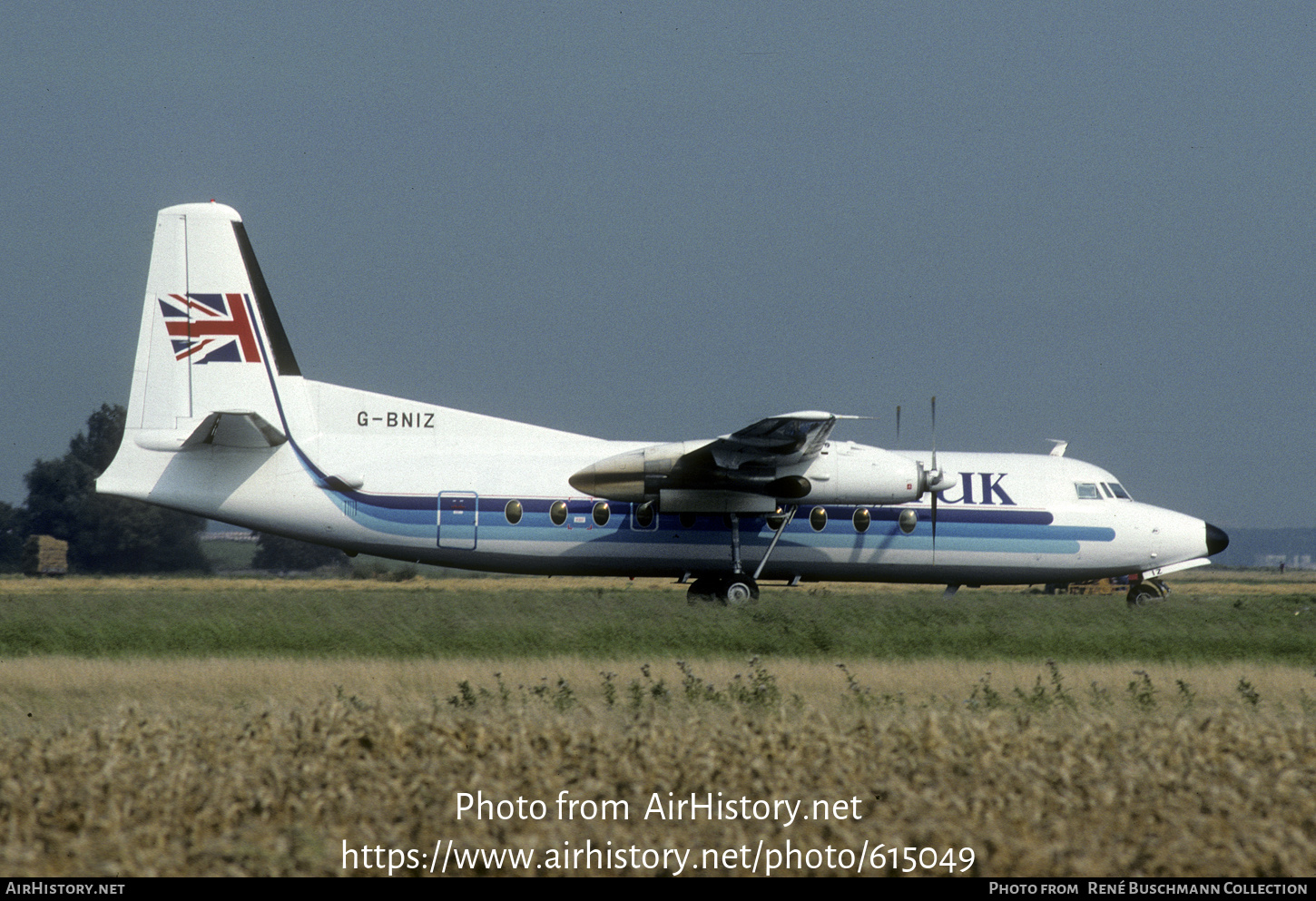 Aircraft Photo of G-BNIZ | Fokker F27-600 Friendship | Air UK Cargo | AirHistory.net #615049