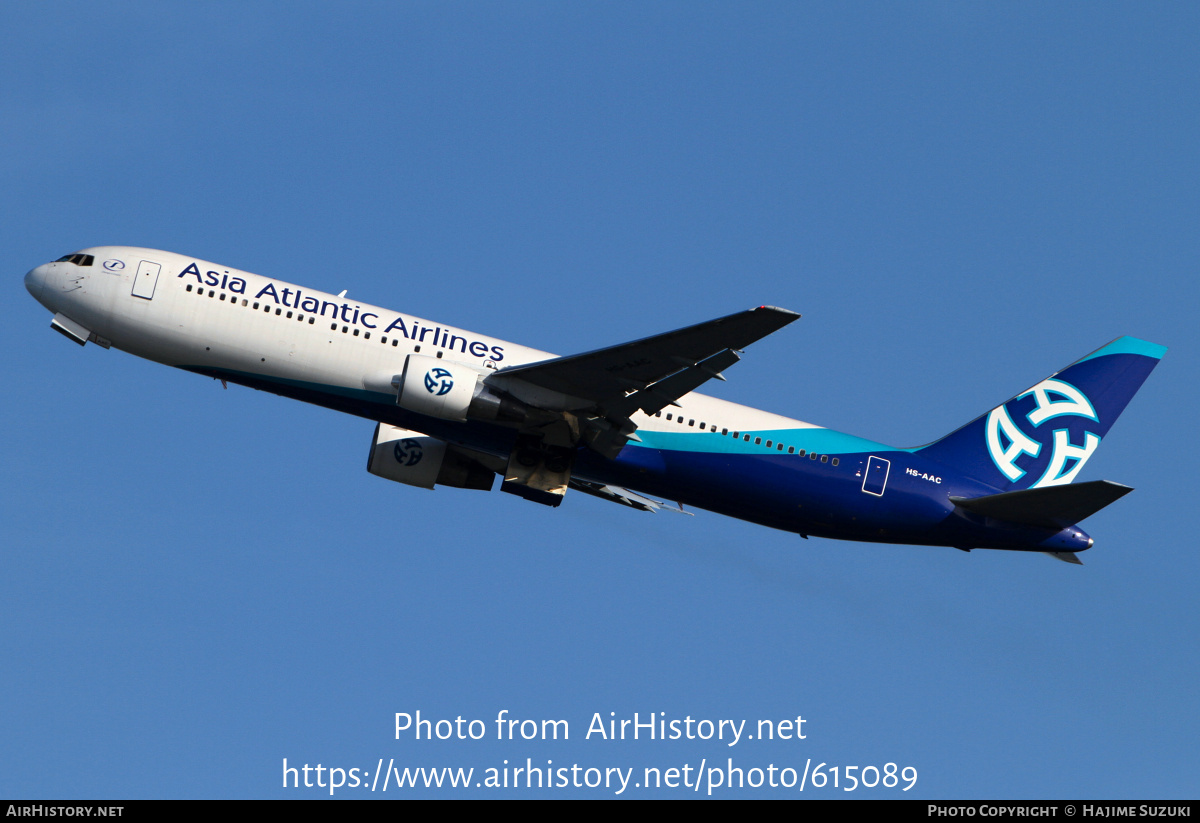 Aircraft Photo of HS-AAC | Boeing 767-322/ER | Asia Atlantic Airlines | AirHistory.net #615089