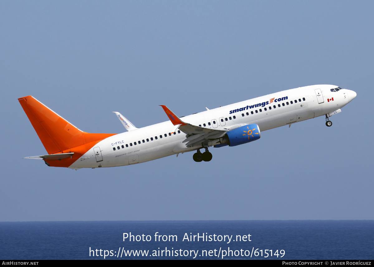 Aircraft Photo of C-FYLC | Boeing 737-8BK | Smartwings | AirHistory.net #615149