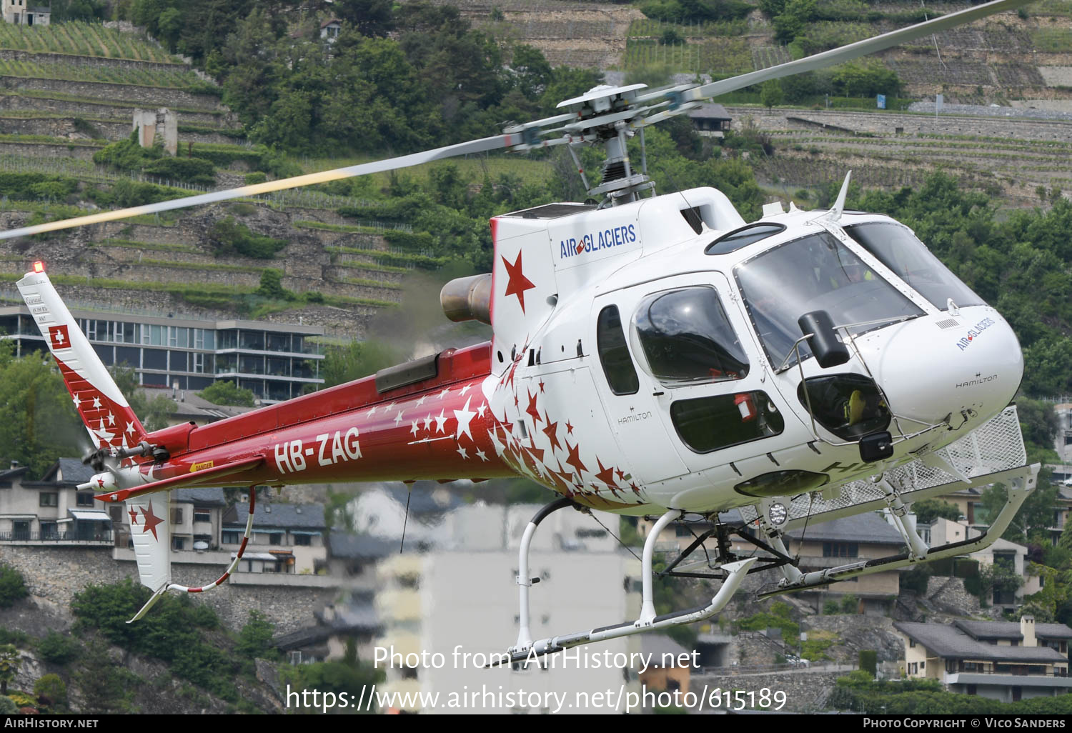 Aircraft Photo of HB-ZAG | Eurocopter AS-350B-3 Ecureuil | Air Glaciers | AirHistory.net #615189