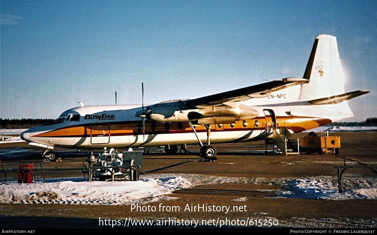 Aircraft Photo of LN-NPC | Fokker F27-100 Friendship | Busy Bee of Norway | AirHistory.net #615250