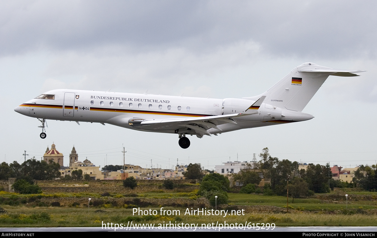 Aircraft Photo of 1404 | Bombardier Global 5000 (BD-700-1A11) | Germany - Air Force | AirHistory.net #615299