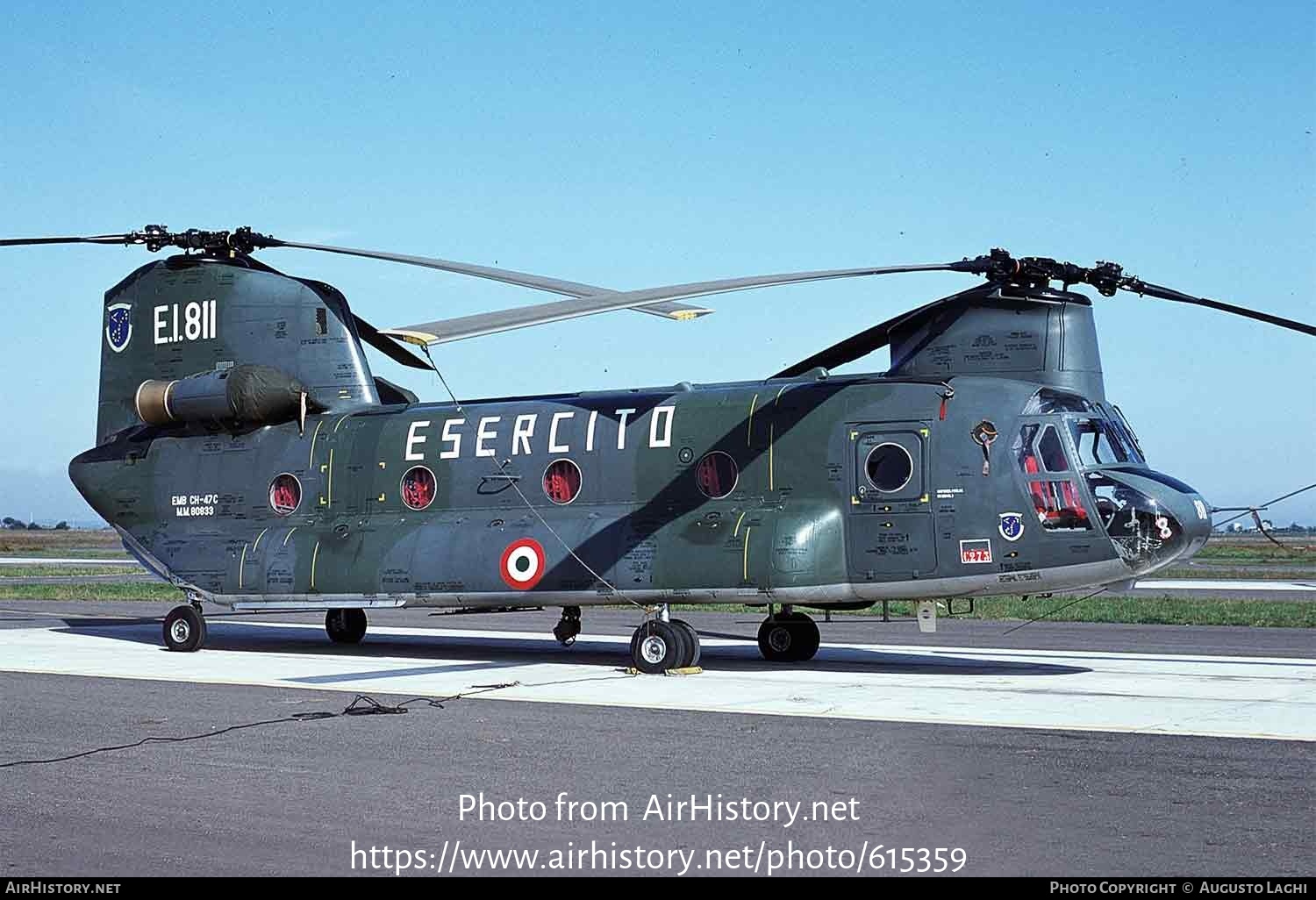 Aircraft Photo of MM80833 | Boeing Vertol CH-47C Chinook | Italy - Army | AirHistory.net #615359