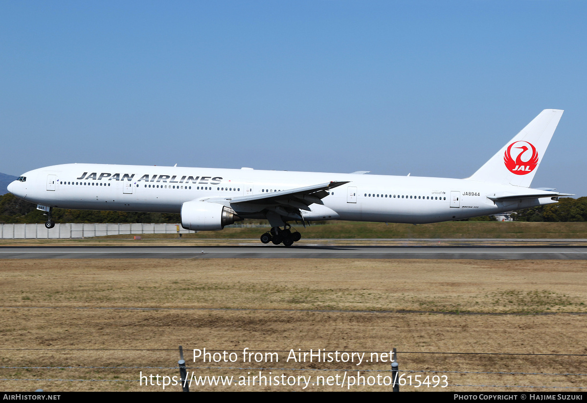 Aircraft Photo of JA8944 | Boeing 777-346 | Japan Airlines - JAL | AirHistory.net #615493