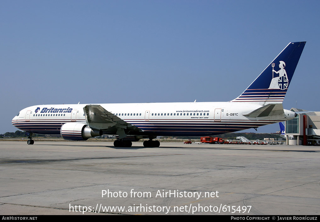 Aircraft Photo of G-OBYC | Boeing 767-304/ER | Britannia Airways | AirHistory.net #615497