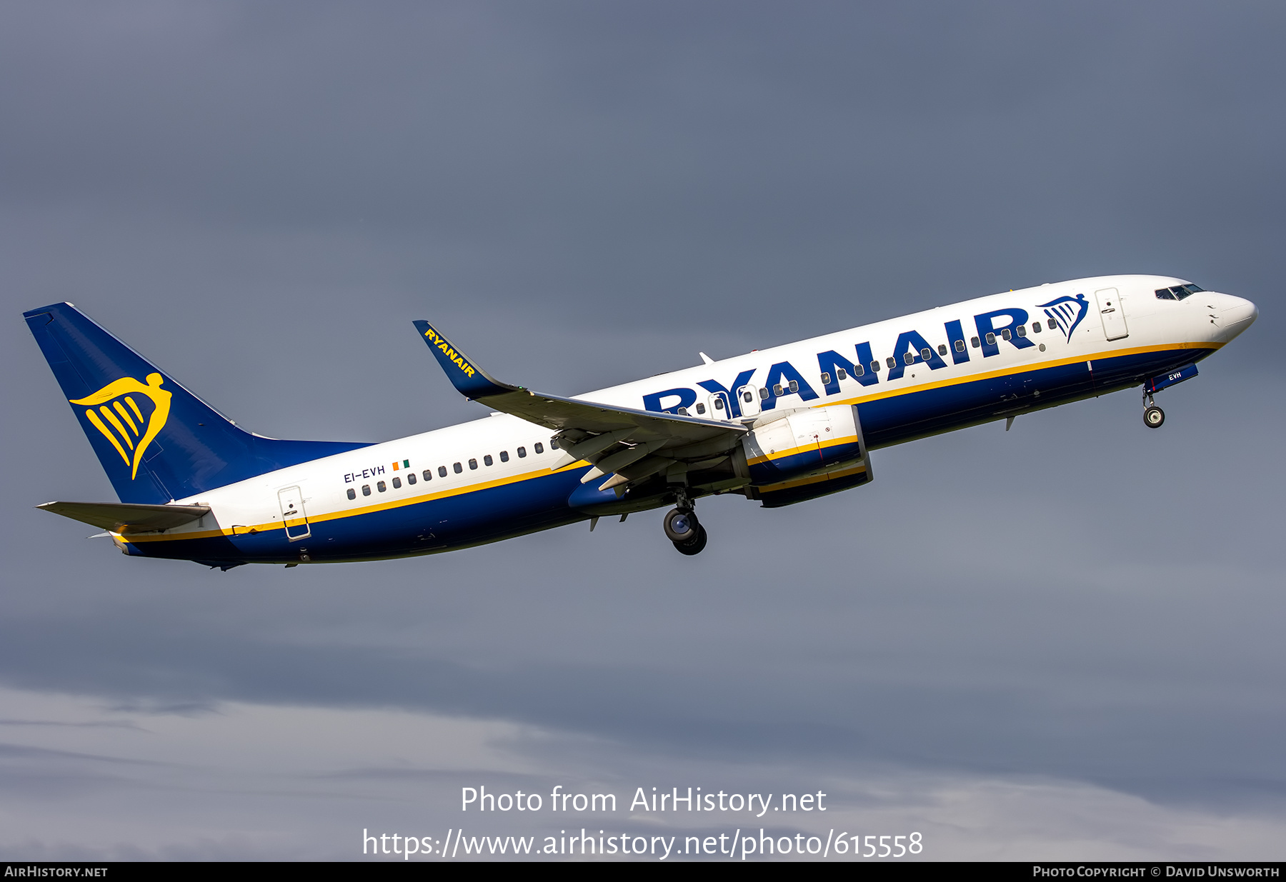 Aircraft Photo of EI-EVH | Boeing 737-8AS | Ryanair | AirHistory.net #615558