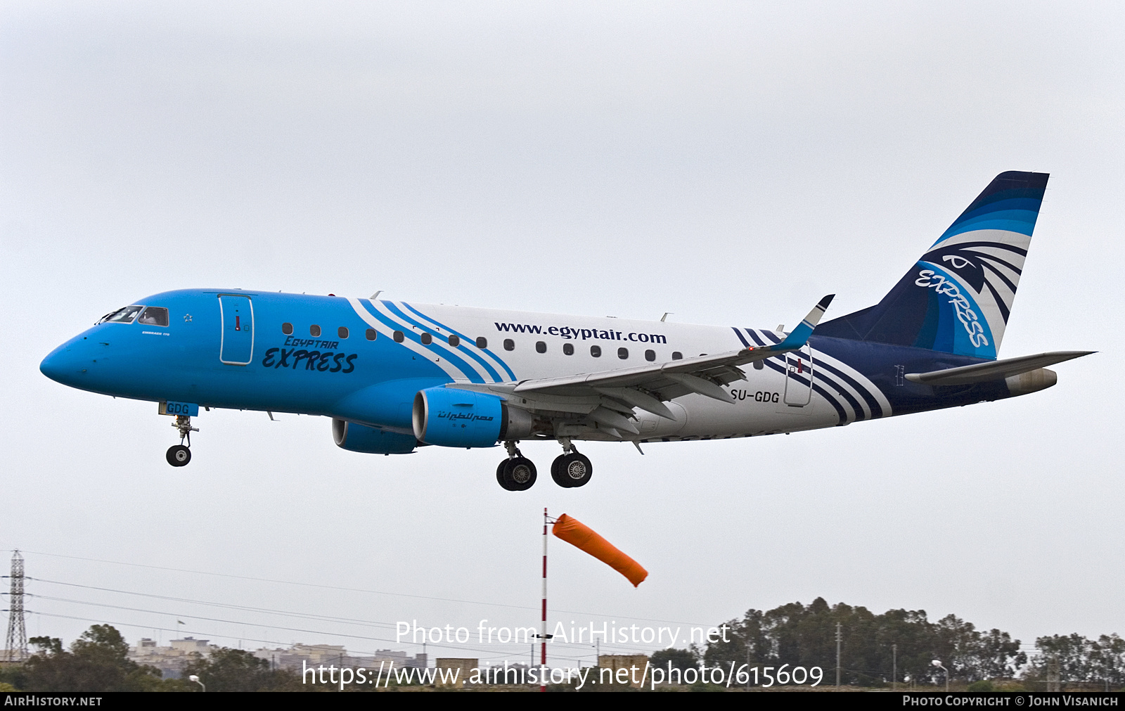 Aircraft Photo of SU-GDG | Embraer 170LR (ERJ-170-100LR) | EgyptAir Express | AirHistory.net #615609