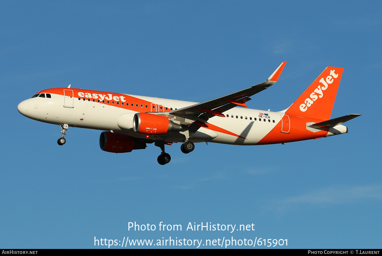 Aircraft Photo of OE-ICR | Airbus A320-214 | EasyJet | AirHistory.net #615901