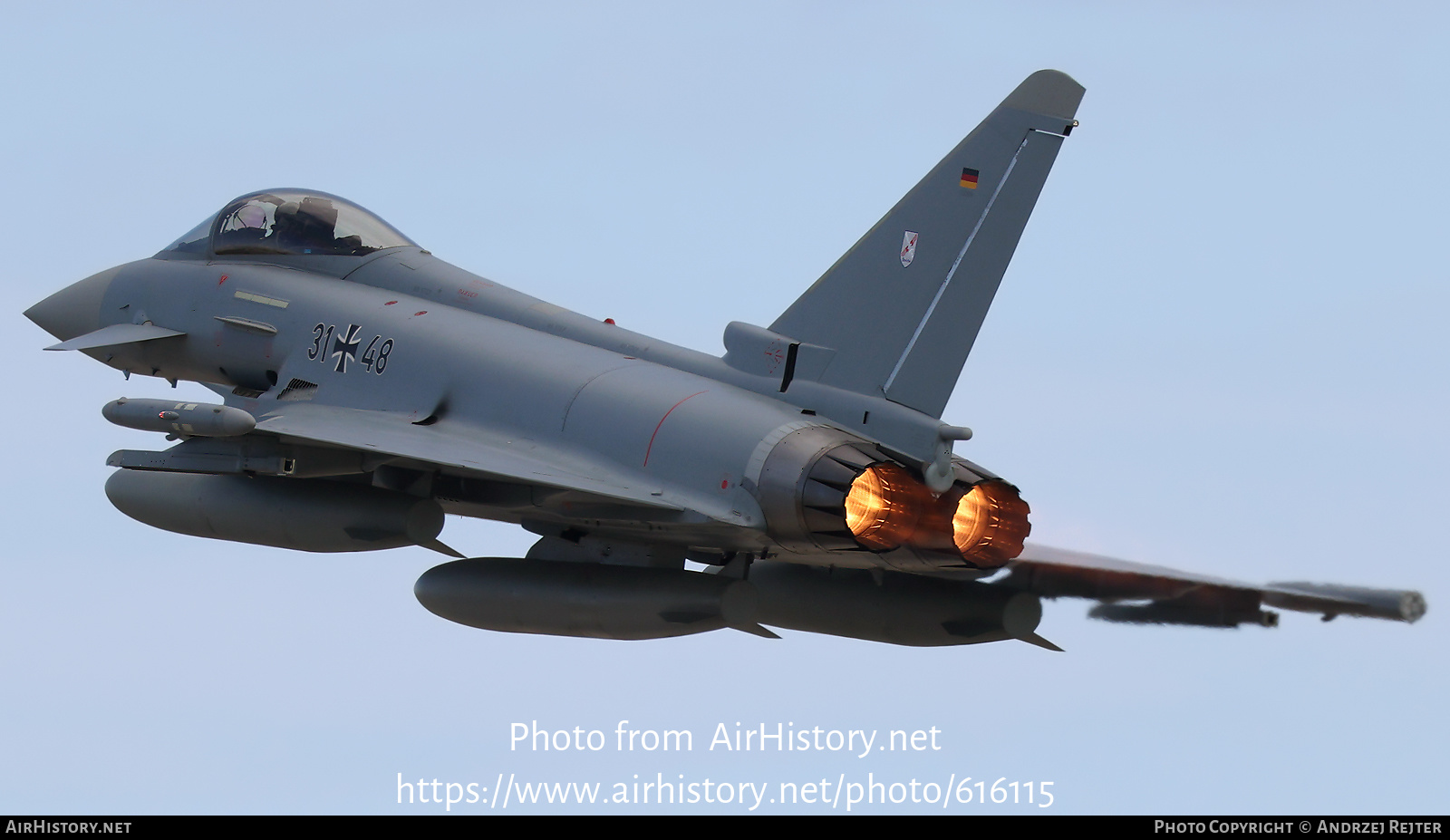 Aircraft Photo of 3148 | Eurofighter EF-2000 Typhoon | Germany - Air Force | AirHistory.net #616115