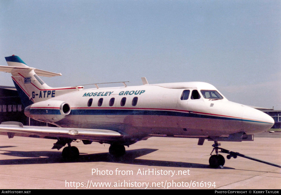 Aircraft Photo of G-ATPE | Hawker Siddeley HS-125-1B/522 | Moseley Group | AirHistory.net #616194