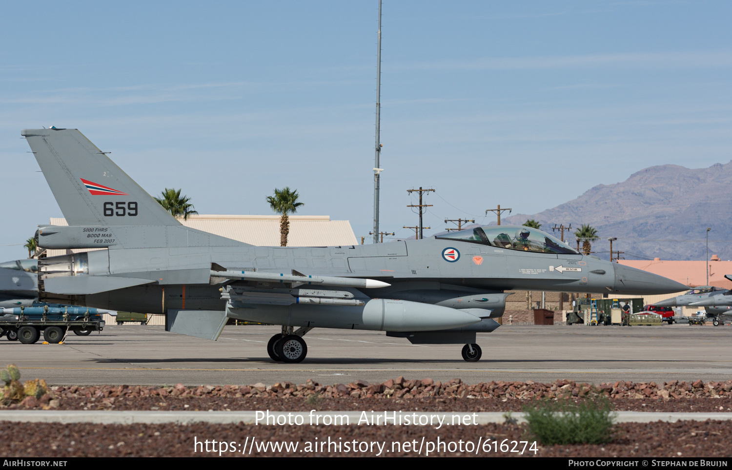 Aircraft Photo of 659 | General Dynamics F-16AM Fighting Falcon | Norway - Air Force | AirHistory.net #616274