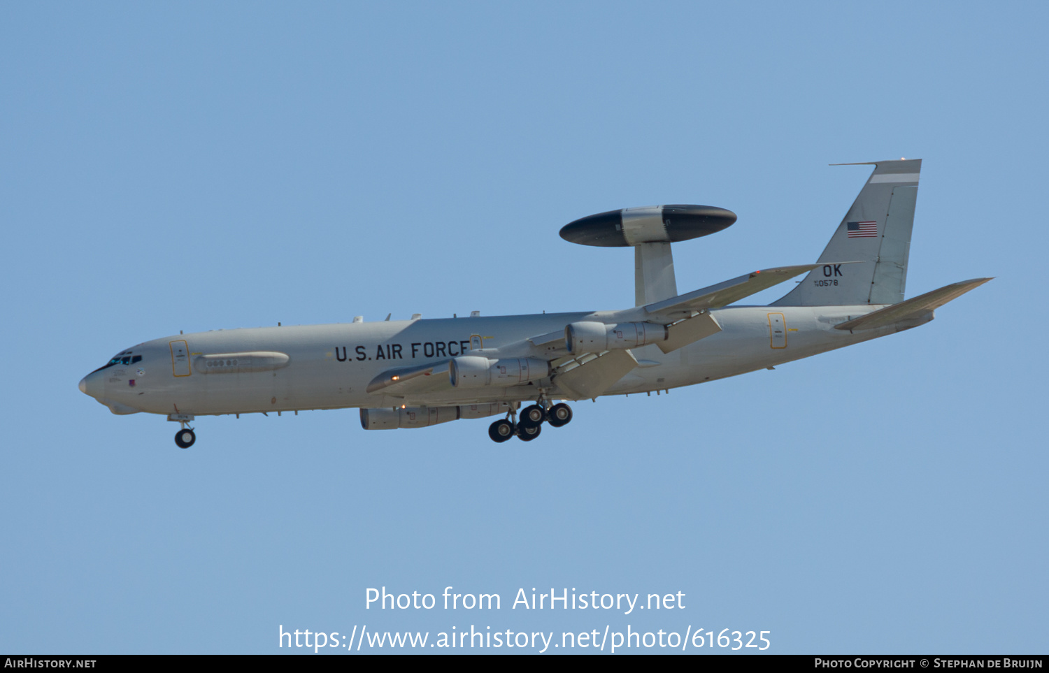 Aircraft Photo of 78-0578 / AF78-0578 | Boeing E-3B Sentry | USA - Air Force | AirHistory.net #616325