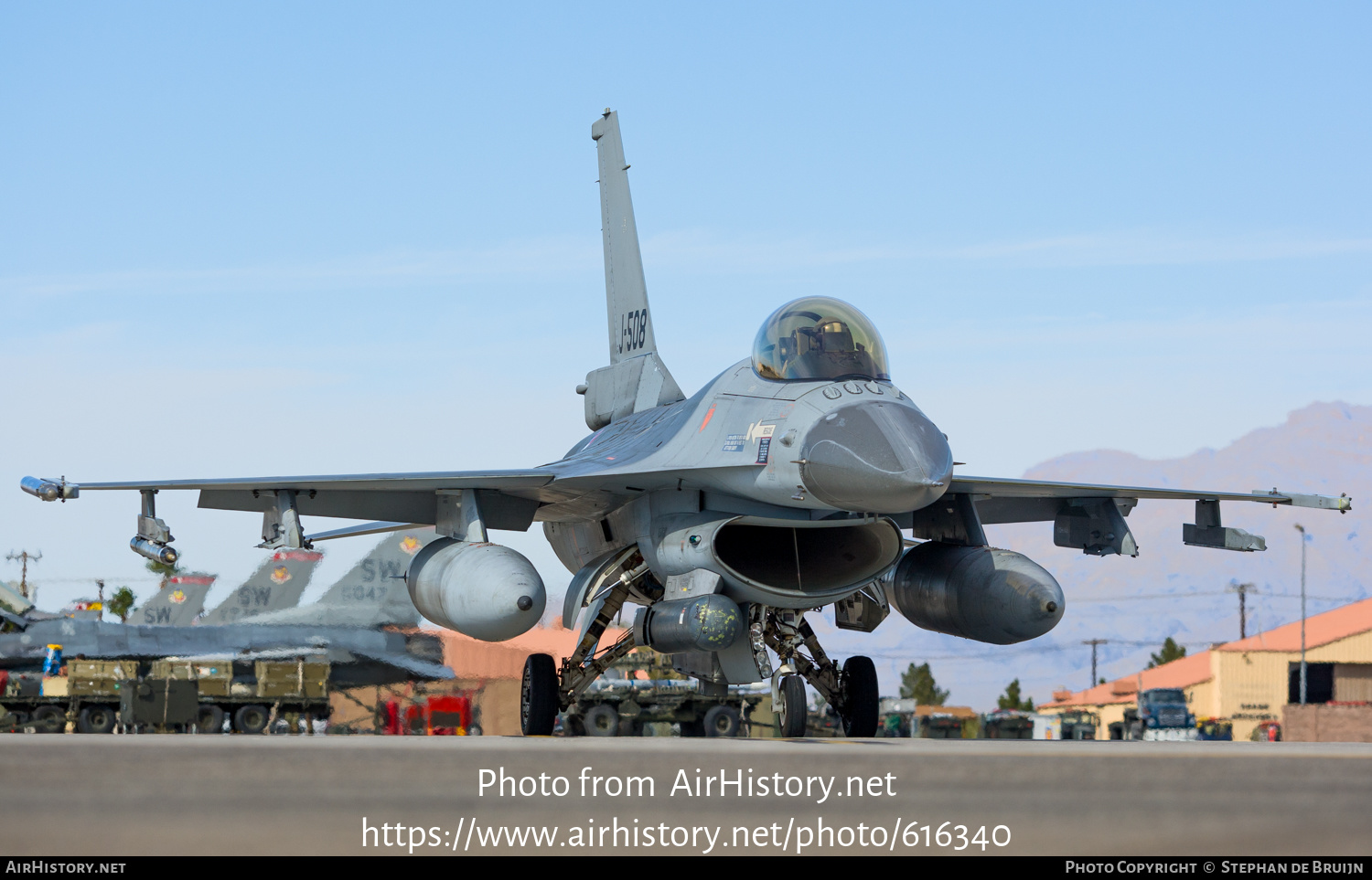 Aircraft Photo of J-508 | General Dynamics F-16A Fighting Falcon | Netherlands - Air Force | AirHistory.net #616340