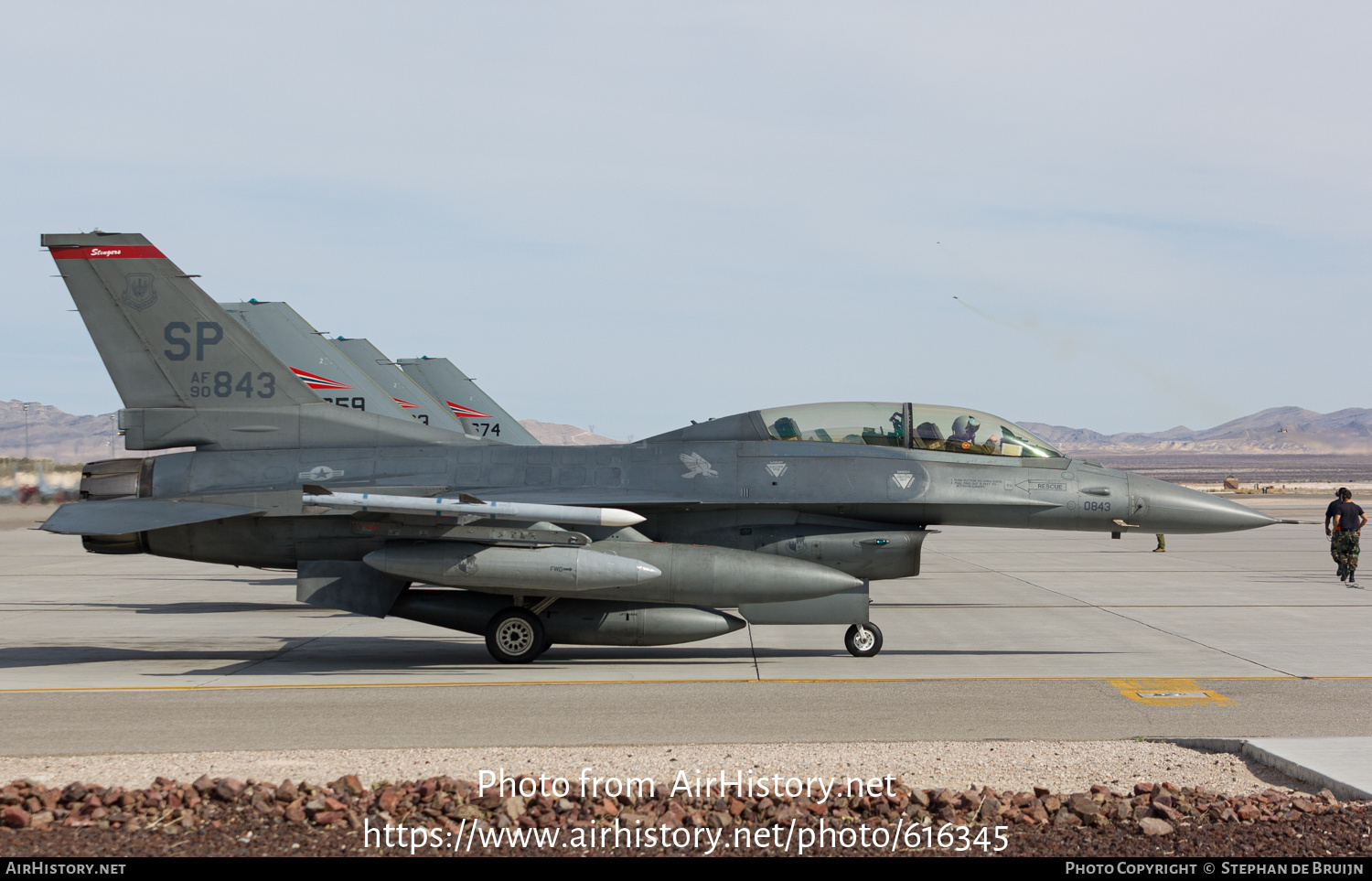 Aircraft Photo of 90-0843 / AF90-843 | General Dynamics F-16D Fighting Falcon | USA - Air Force | AirHistory.net #616345