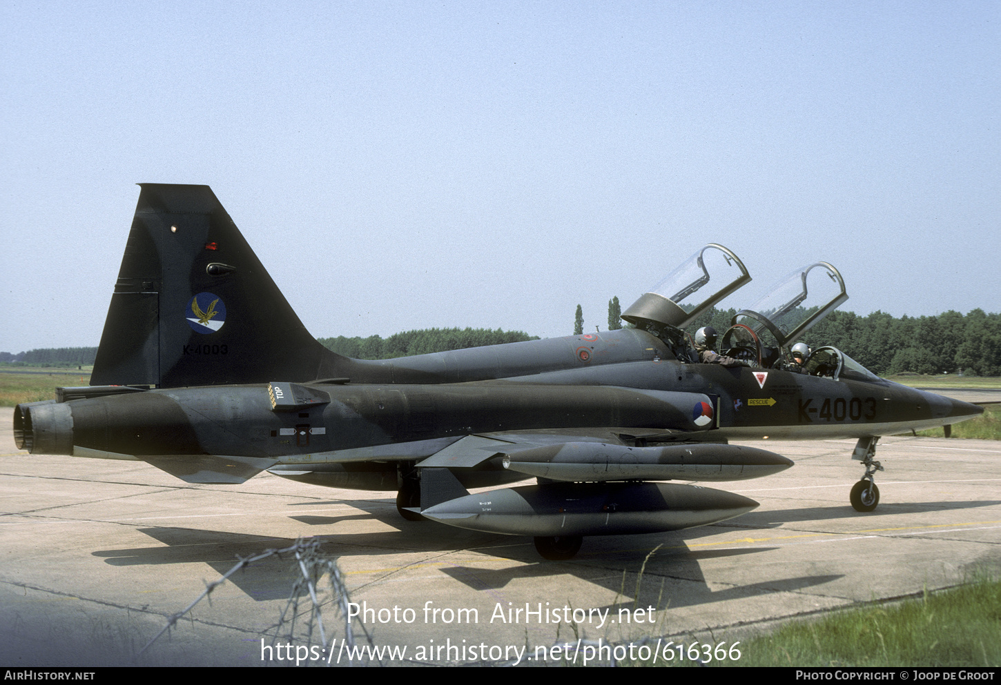 Aircraft Photo of K-4003 | Canadair NF-5B | Netherlands - Air Force | AirHistory.net #616366