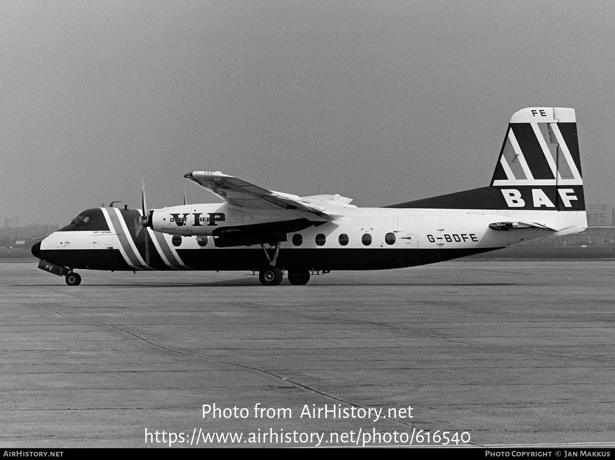 Aircraft Photo of G-BDFE | Handley Page HPR-7 Herald 206 | British Air Ferries - BAF | AirHistory.net #616540