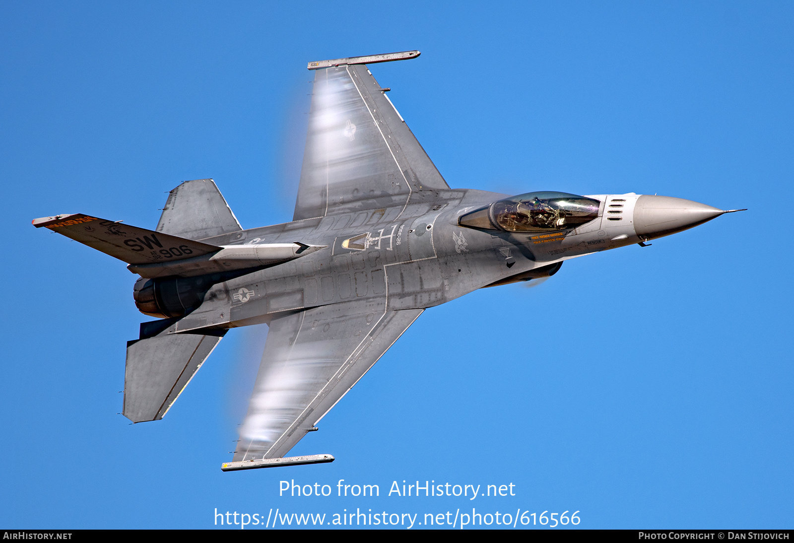 Aircraft Photo of 92-3906 / AF92-906 | General Dynamics F-16CM Fighting Falcon | USA - Air Force | AirHistory.net #616566