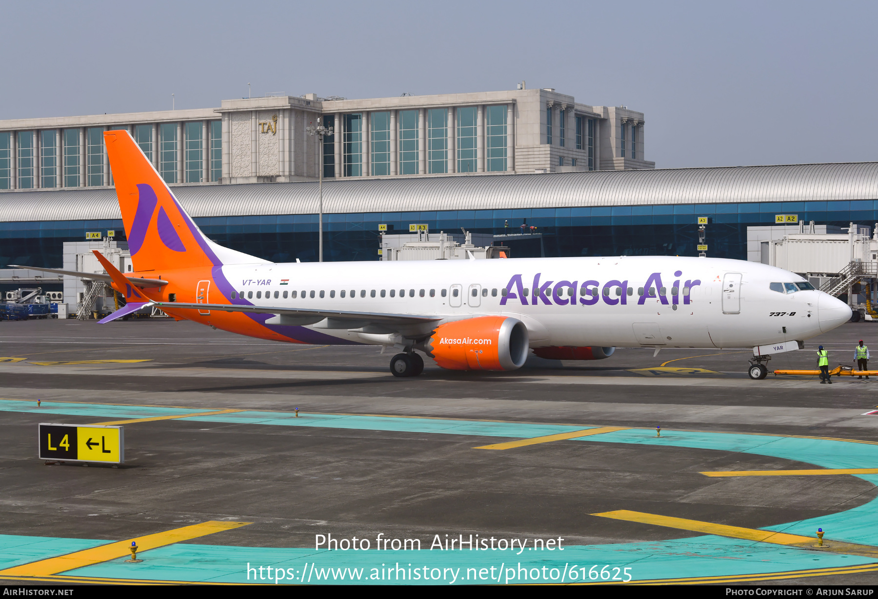 Aircraft Photo of VT-YAR | Boeing 737-8 Max 8 | Akasa Air | AirHistory.net #616625