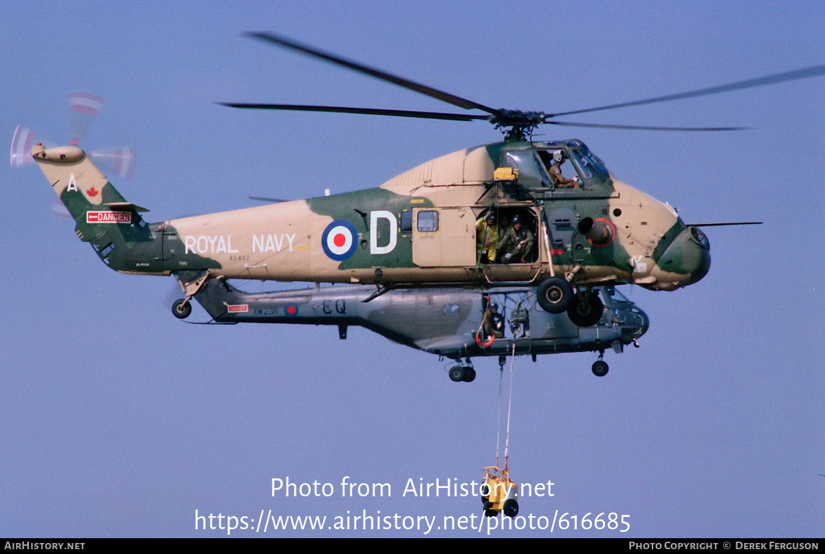 Aircraft Photo of XS482 | Westland WS-58 Wessex HU.5 | UK - Navy | AirHistory.net #616685