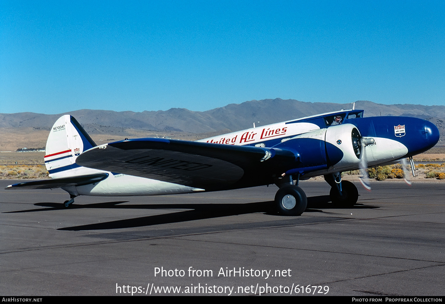 Aircraft Photo of N13347 / NC13347 | Boeing 247D | United Air Lines | AirHistory.net #616729