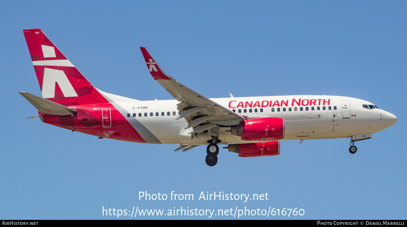 Aircraft Photo of C-FHNI | Boeing 737-7CT | Canadian North | AirHistory.net #616760