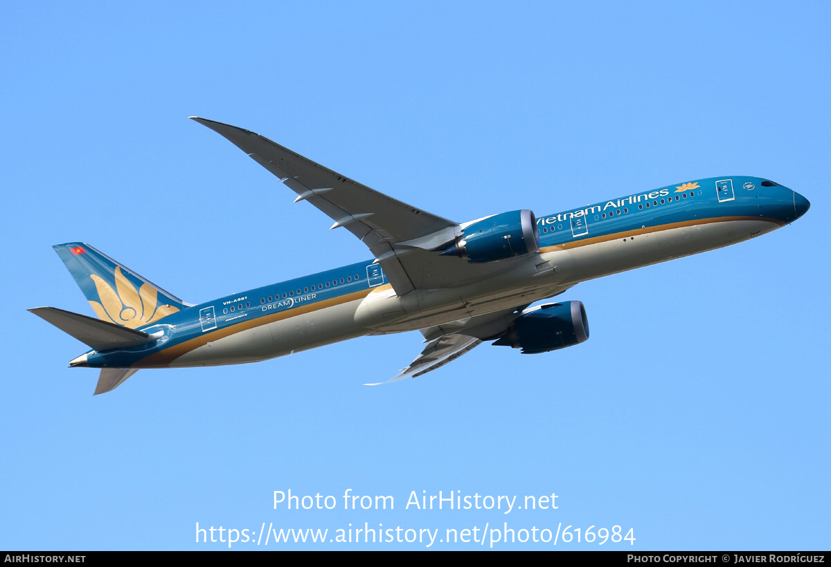 Aircraft Photo of VN-A861 | Boeing 787-9 Dreamliner | Vietnam Airlines | AirHistory.net #616984