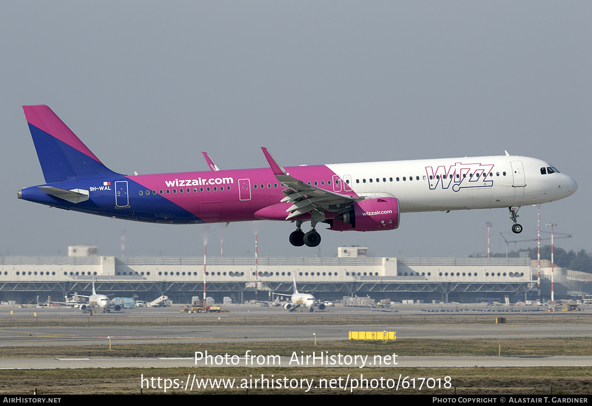 Aircraft Photo of 9H-WAL | Airbus A321-271NX | Wizz Air | AirHistory.net #617018