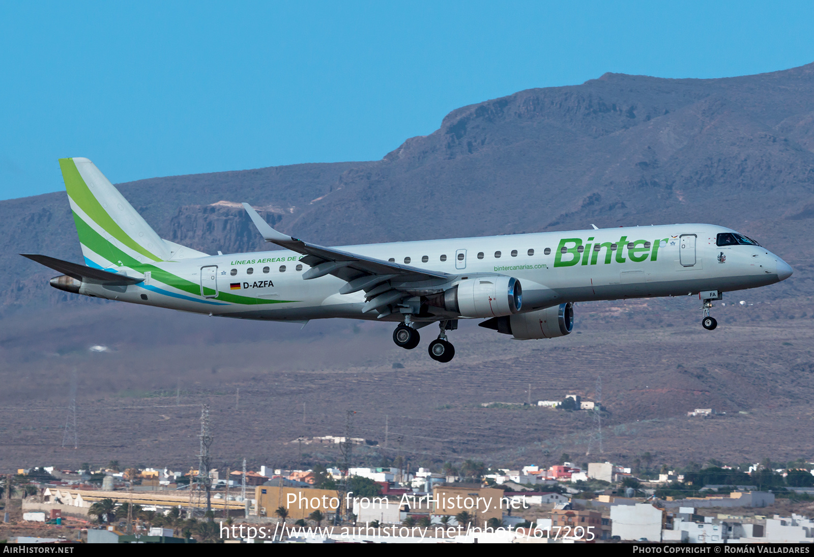 Aircraft Photo of D-AZFA | Embraer 190LR (ERJ-190-100LR) | Binter Canarias | AirHistory.net #617205