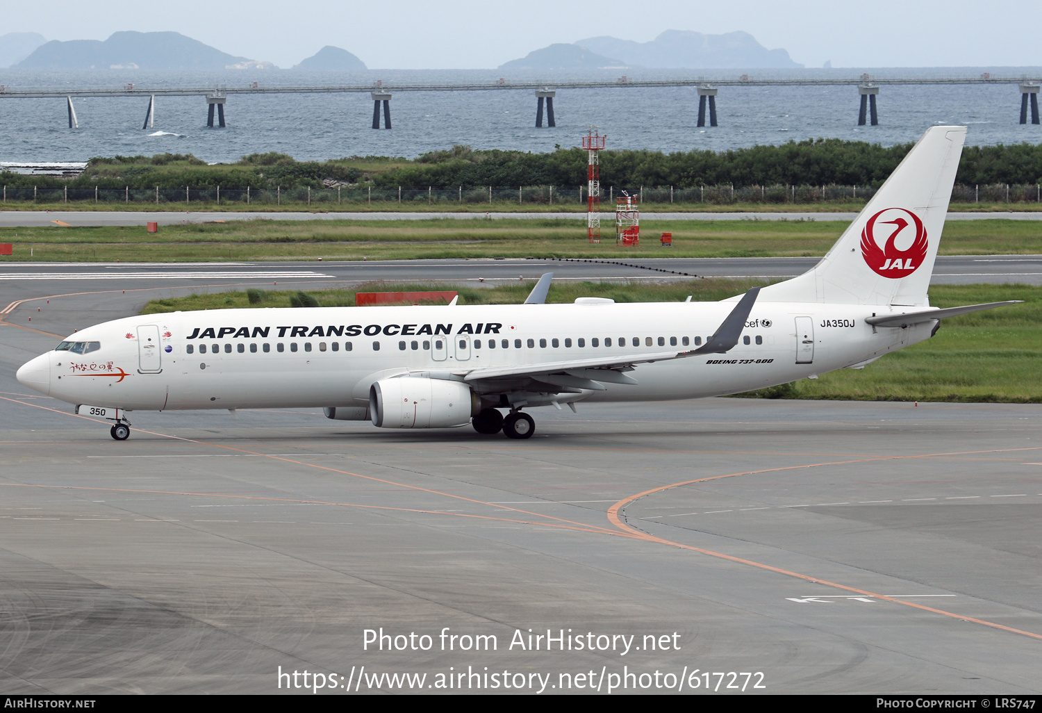 Aircraft Photo of JA350J | Boeing 737-846 | Japan TransOcean Air - JTA | AirHistory.net #617272