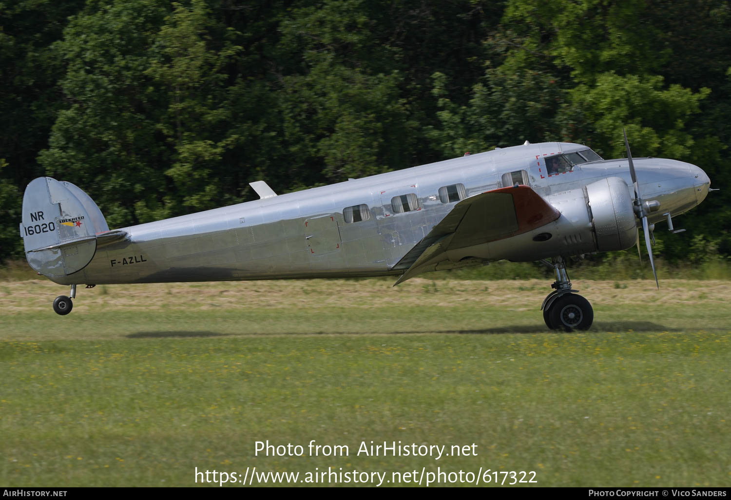 Aircraft Photo of F-AZLL / NR16020 | Lockheed 12-A Electra Junior | AirHistory.net #617322