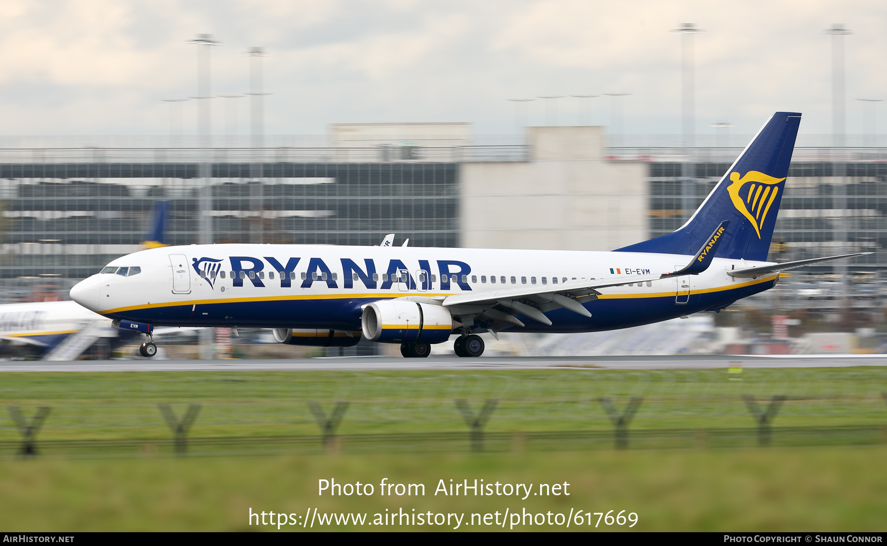 Aircraft Photo of EI-EVM | Boeing 737-8AS | Ryanair | AirHistory.net #617669