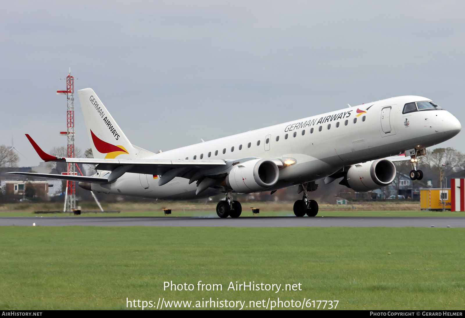 Aircraft Photo of D-AMWO | Embraer 190AR (ERJ-190-100IGW) | German Airways | AirHistory.net #617737