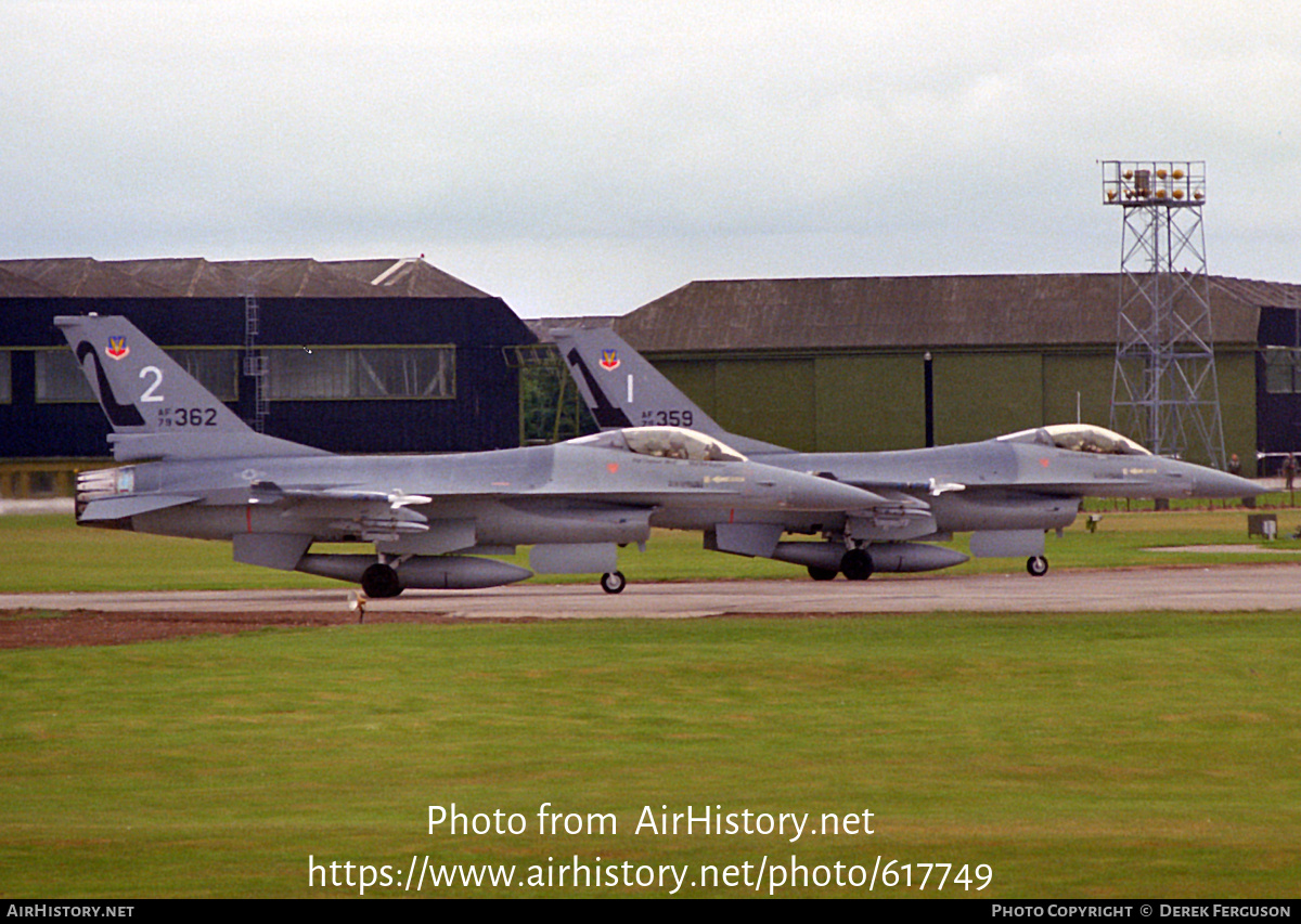 Aircraft Photo of 79-0362 / AF79-362 | General Dynamics F-16A Fighting Falcon | USA - Air Force | AirHistory.net #617749