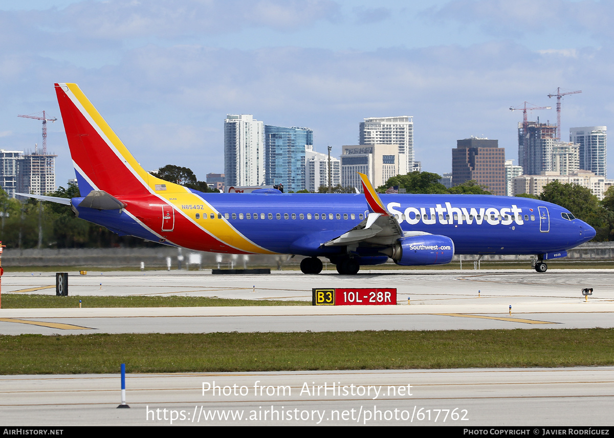 Aircraft Photo of N8549Z | Boeing 737-8H4 | Southwest Airlines | AirHistory.net #617762