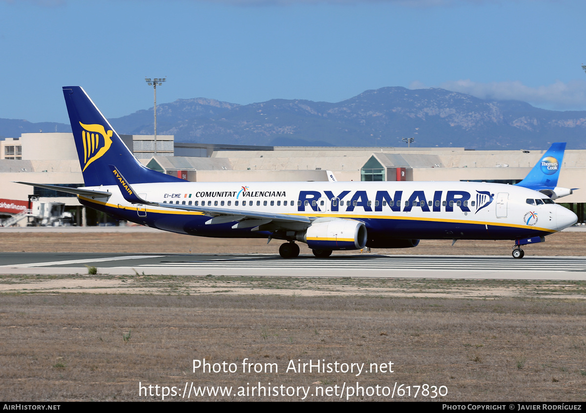 Aircraft Photo of EI-EME | Boeing 737-8AS | Ryanair | AirHistory.net #617830