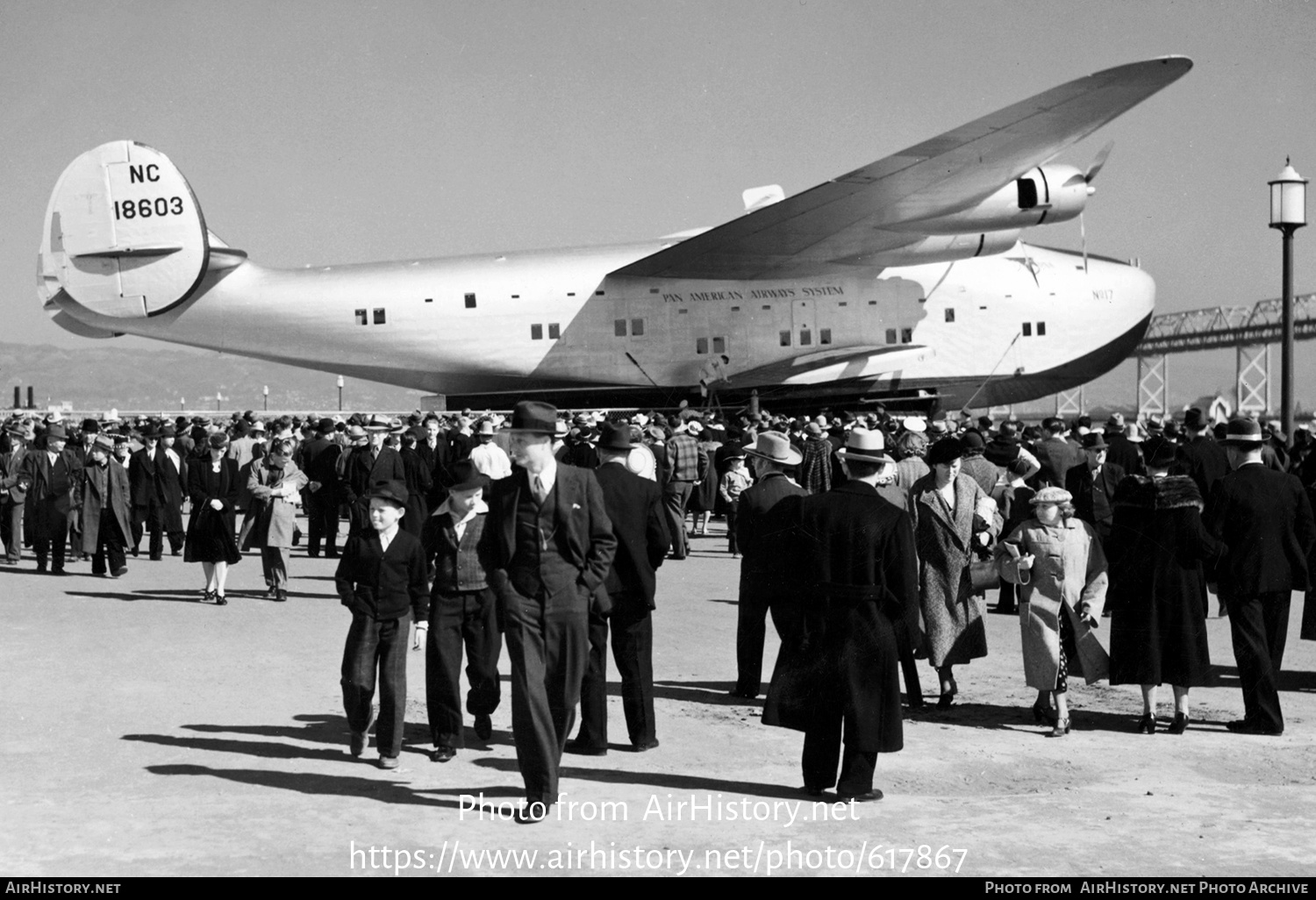 Aircraft Photo Of NC18603 | Boeing 314 | Pan American Airways System ...