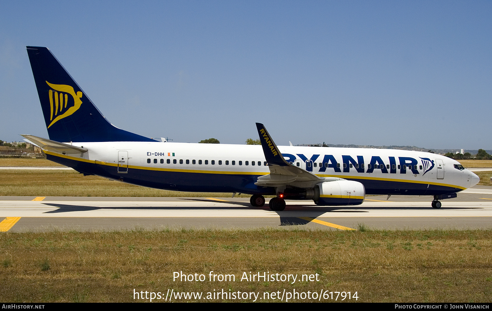 Aircraft Photo of EI-DHH | Boeing 737-8AS | Ryanair | AirHistory.net #617914