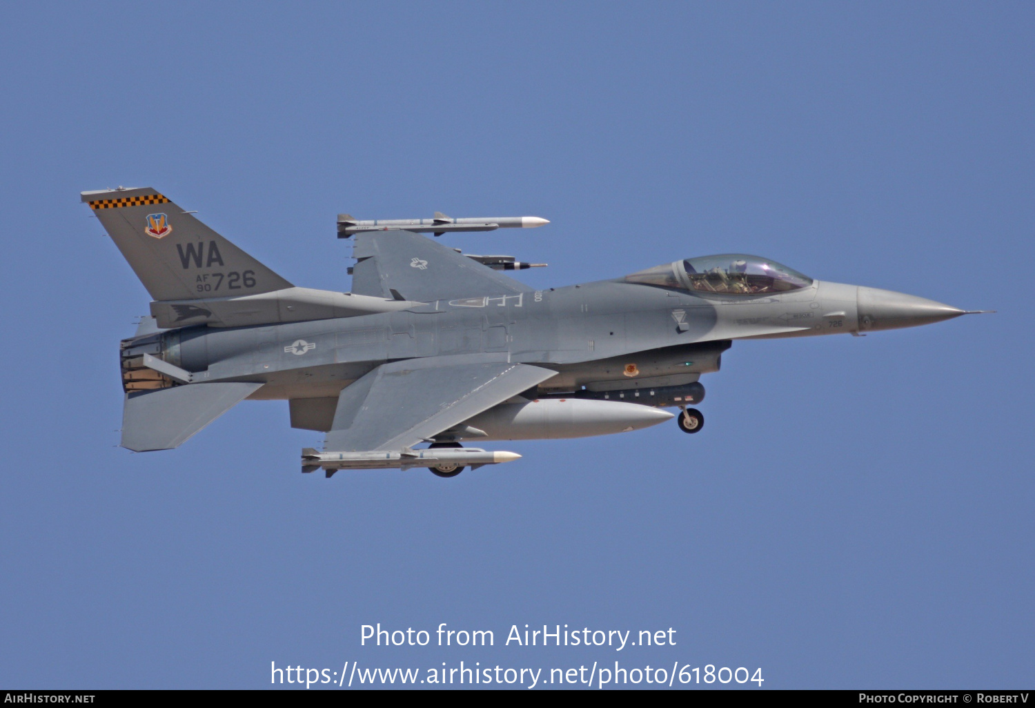 Aircraft Photo of 90-0726 | General Dynamics F-16CM Fighting Falcon | USA - Air Force | AirHistory.net #618004