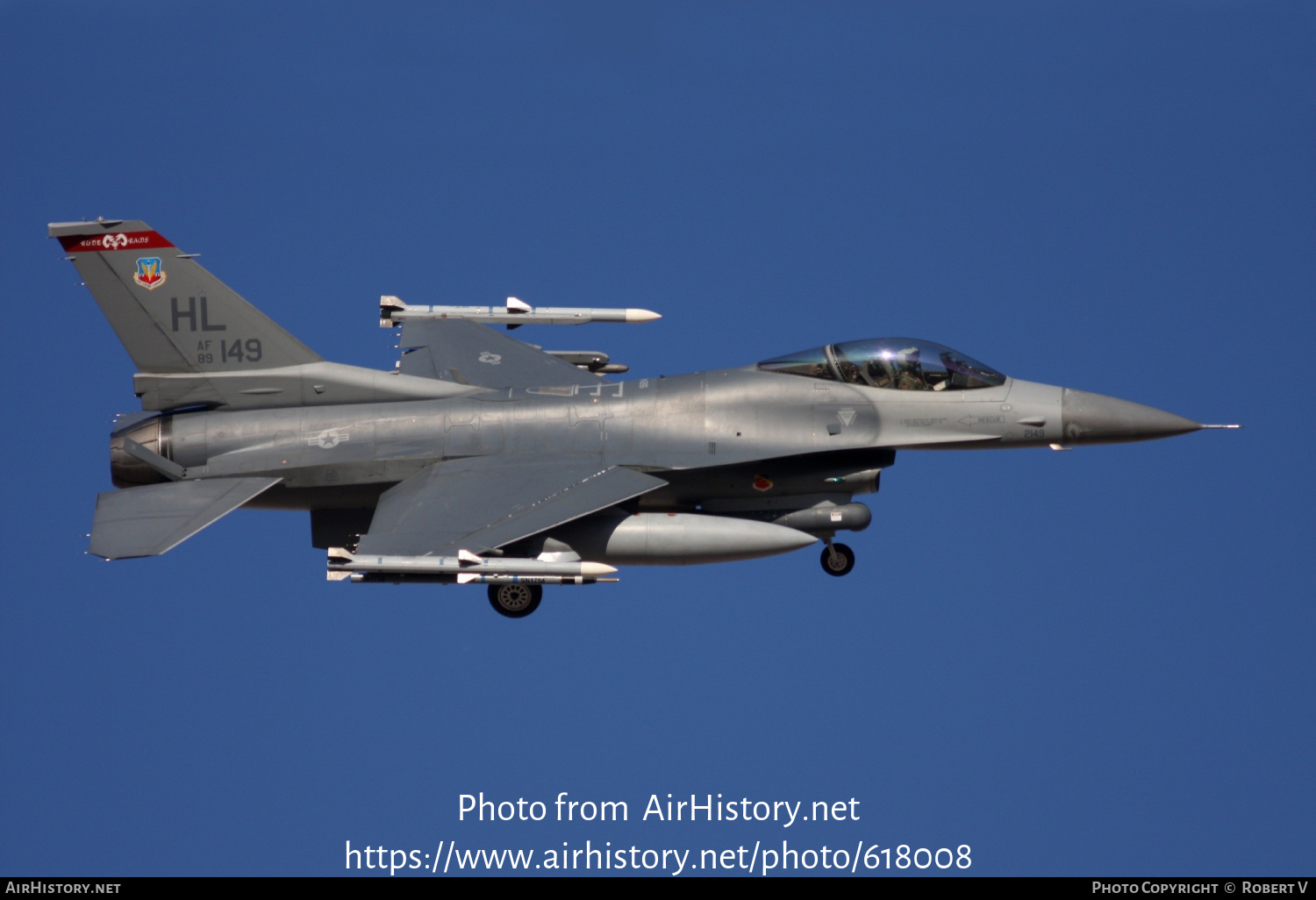 Aircraft Photo of 89-2149 / AF89-149 | Lockheed F-16CM Fighting Falcon | USA - Air Force | AirHistory.net #618008