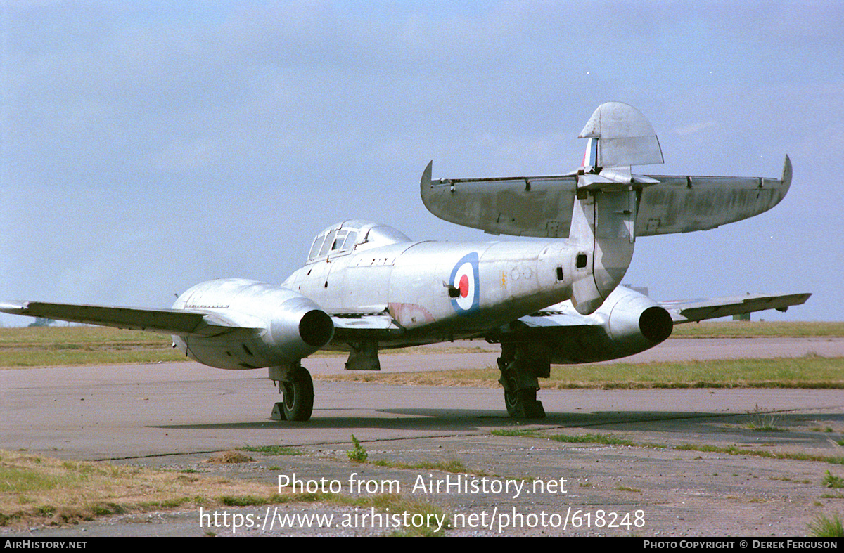 Aircraft Photo of VZ634 | Gloster Meteor T7 | UK - Air Force | AirHistory.net #618248