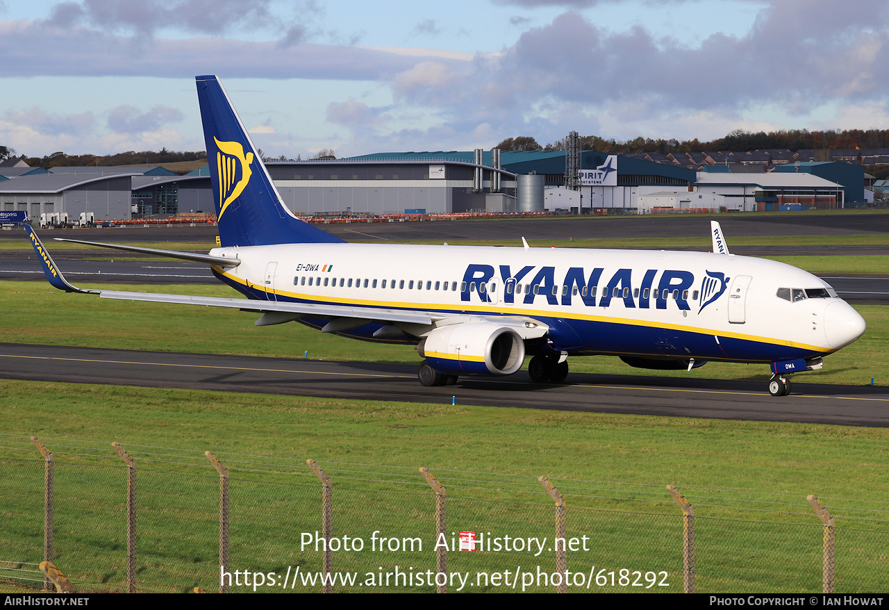 Aircraft Photo of EI-DWA | Boeing 737-8AS | Ryanair | AirHistory.net #618292