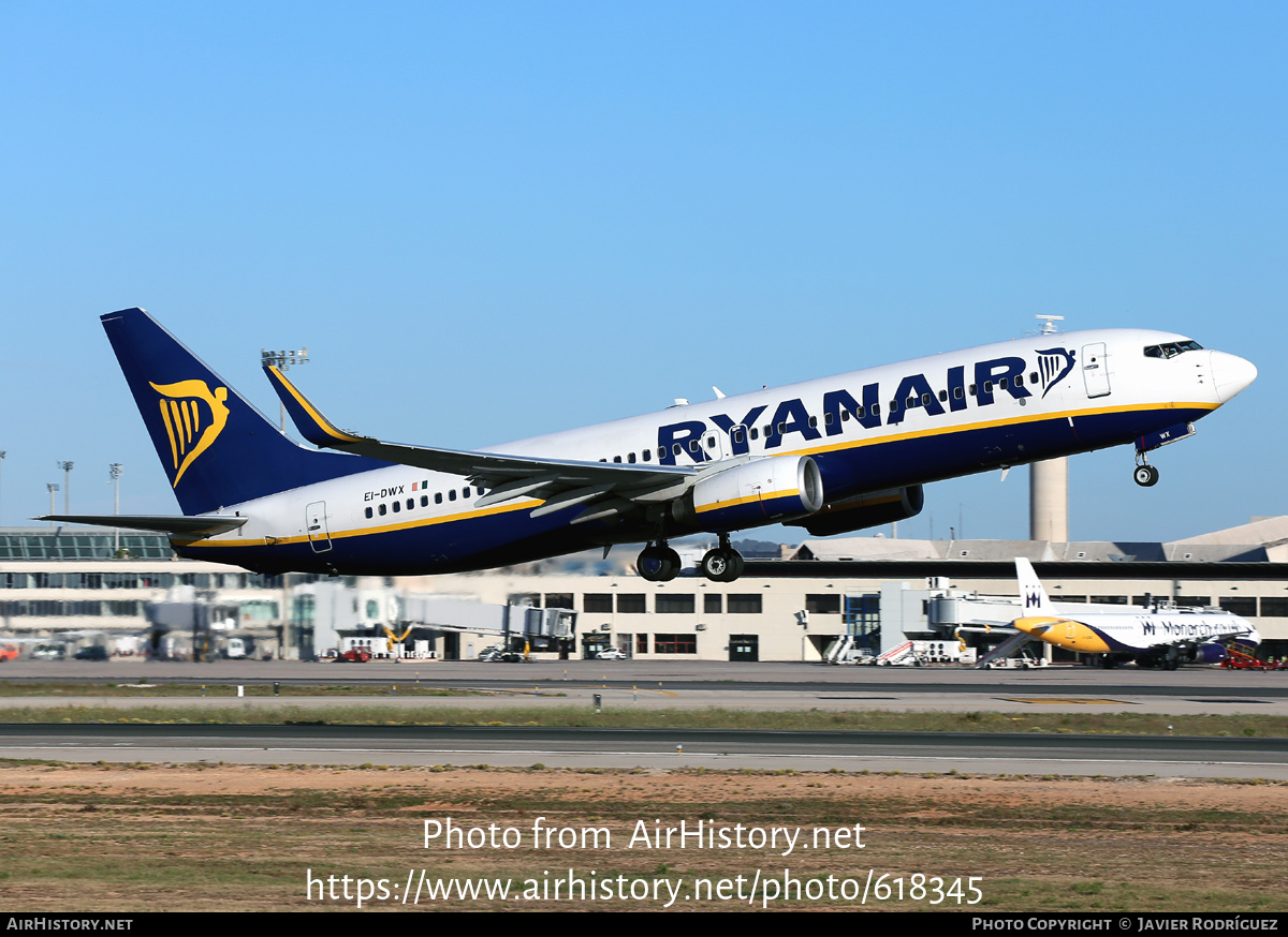 Aircraft Photo of EI-DWX | Boeing 737-8AS | Ryanair | AirHistory.net #618345