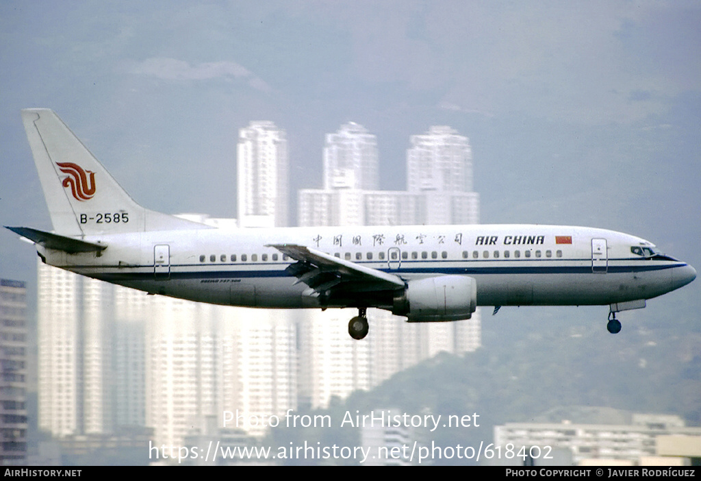 Aircraft Photo of B-2585 | Boeing 737-3J6 | Air China | AirHistory.net #618402