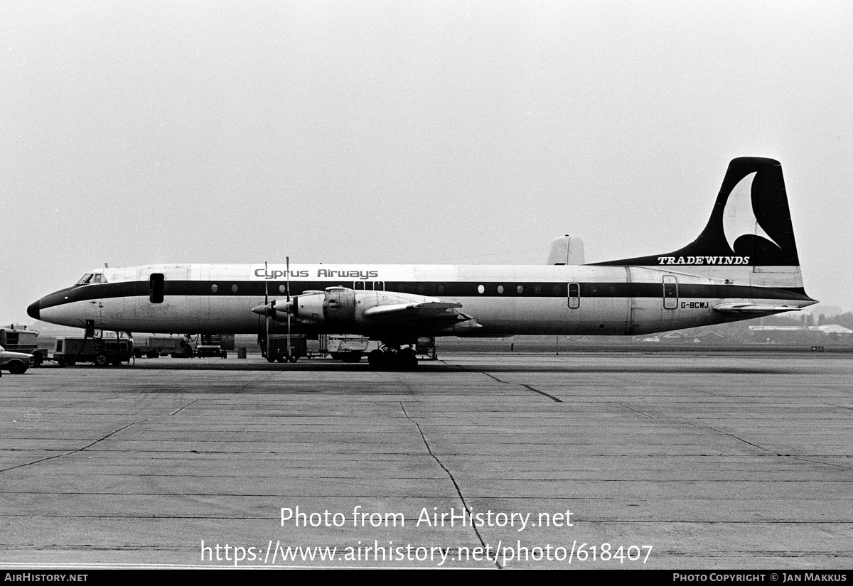 Aircraft Photo of G-BCWJ | Canadair CL-44D4-6 | Cyprus Airways | AirHistory.net #618407