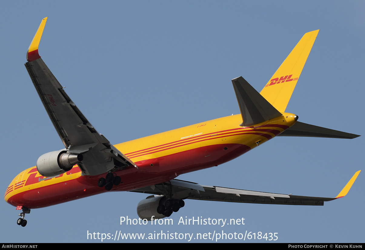 Aircraft Photo of G-DHLO | Boeing 767-316/ER(BCF) | DHL International | AirHistory.net #618435