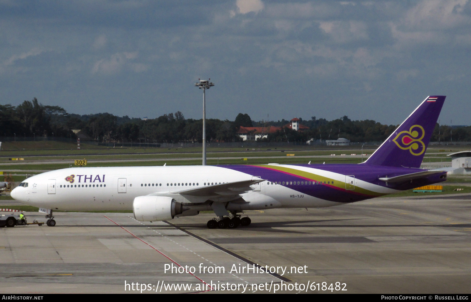 Aircraft Photo of HS-TJU | Boeing 777-2D7/ER | Thai Airways International | AirHistory.net #618482