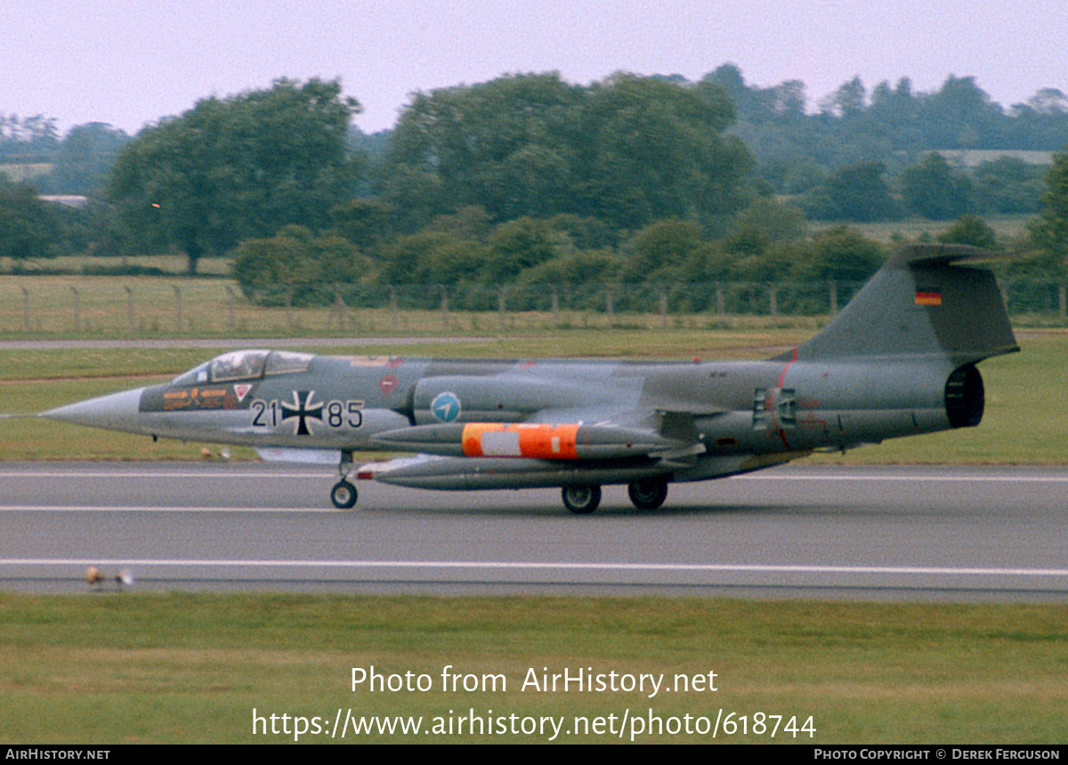 Aircraft Photo of 2185 | Lockheed F-104G Starfighter | Germany - Air Force | AirHistory.net #618744