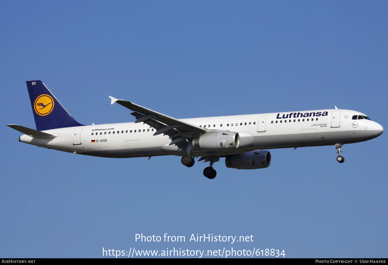 Aircraft Photo of D-AISO | Airbus A321-231 | Lufthansa | AirHistory.net #618834